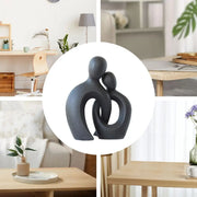 Abstract Hugging Couple Statue