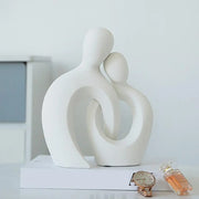Abstract Hugging Couple Statue