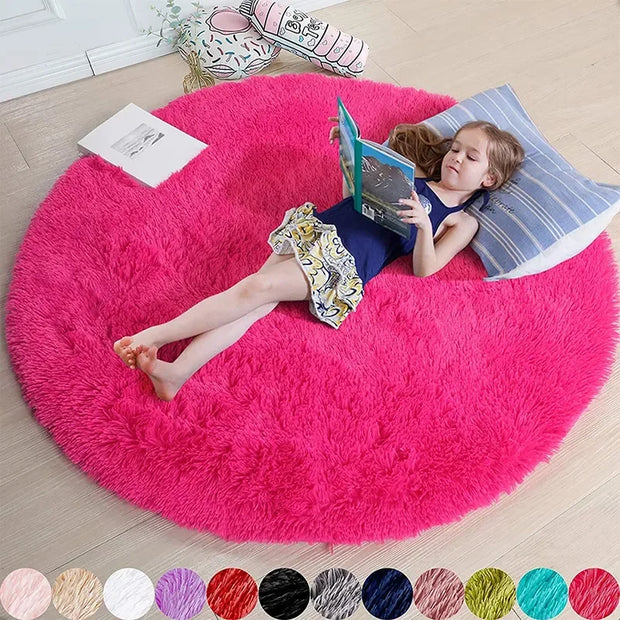 Soft Plush Round Rug
